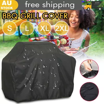 BBQ Cover Burner Waterproof Outdoor Gas Charcoal Barbecue Grill Protector 4 Size • $19.38