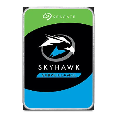 Seagate  8TB 6TB 4TB 2TB 1TB SkyHawk 3.5  CCTV Survelience HDD  24/7 256MB Cache • £57.99
