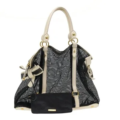 Miu Miu Shoulder Bag Nylon Leather Black Auth Yb323 • $144