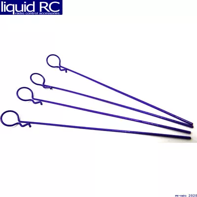 X Spede AC02N07 Purple Bent Body Clips 122.6mm Long 1.3mm Wire (4) • $10.31