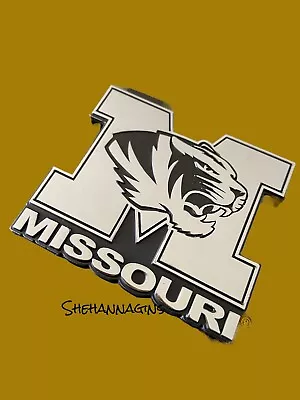 Missouri Tigers Chrome Metal Car Auto Emblem Peel & Stick Auto Safe Foam 3 X2.5  • $10.75