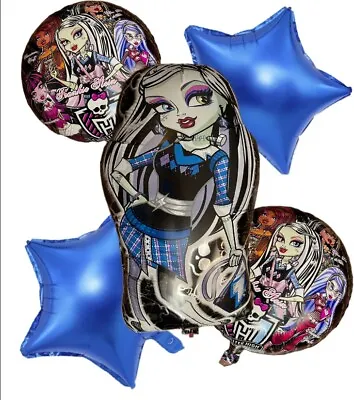 Monster High Party Supplies Skullete Badge And Frankie Stein Birthday Balloon... • $7.99