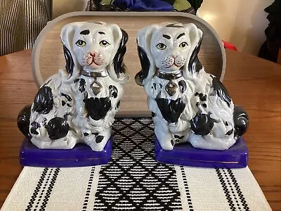 Antique Staffordshire Dogs Wally Dogs Mantle Dogs • £20