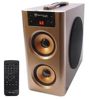 Rockville RHB70 Home Theater Compact Powered Speaker System W Bluetooth/USB/FM • $49.95