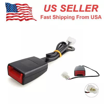 $9.39 • Buy Front Driver Safety Seat Belt Buckle Plug Connector Warning Cable Camlock Duty