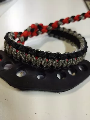 Digital Acu Camo Black & Red Bling Sling Archery Bow Wrist Strap Free Ship • $14.50