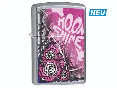 ZIPPO  MOON SHINE MUDDY GIRL  STREET CHROME COLOR LIGHTER ** NEW In BOX ** • $56.16