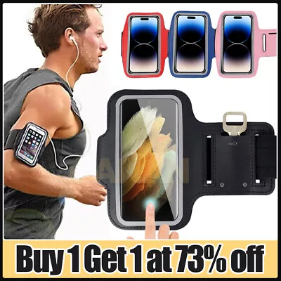 Sports Gym Phone Armband Cover Running Arm Holder Case For IPhone Samsung NEW • £3.23