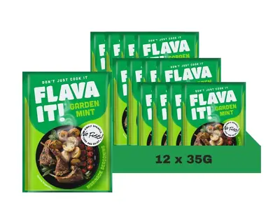 Flava-It Garden Mint Marinade 35G (Case Of 12) • £18.99