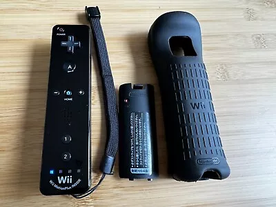 Genuine Nintendo Wii Remote Black Motion Plus • $30