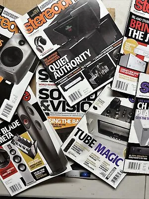 $0.99 • Buy STEREOPHILE  Sound & Vision Magazine  2022 2019 2018  Lot Of 8 Sunahmie $.99
