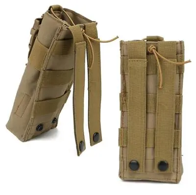 Hunting Tactical Attachment Molle Pouch Bag For Interphone Radio 500ml Beverage • $10.45