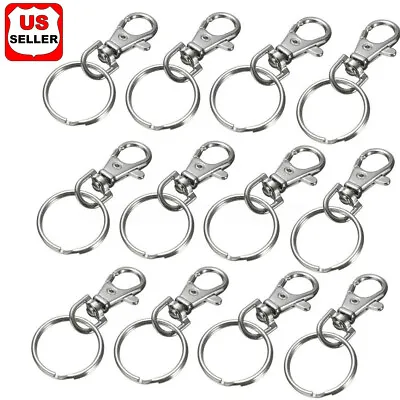 Lot Of 25 50 100 Pcs Lobster Clasps Swivel Trigger Clips Snap Hooks Bag Key Ring • $59.98