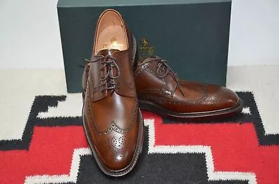 Crockett & Jones Made In England Heswall Dark Brown Leather Wingtip Dress Shoes • $449.99
