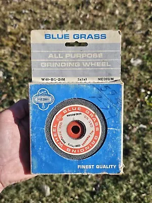Blue Grass Belknap HDW Grinding Wheel W40-BG-24M 5x1x1 Vtg NOS Bluegrass Part • $27.95
