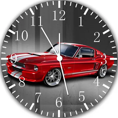 Old Classic Mustang Frameless Borderless Wall Clock Nice For Gifts Or Decor Y118 • $22.95