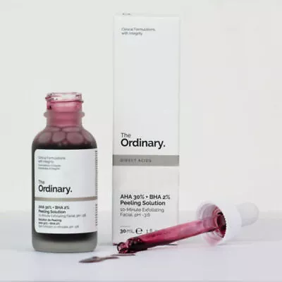 THE ORDINARY AHA 30% + BHA 2% Peeling Solution 30ml - Clears Blemishes & Pores • $19.33