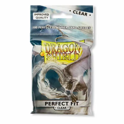 Dragon Shield Perfect Fit Inner Card Sleeves | 100 Clear Sleeves | MTG & Pokemon • £6.45