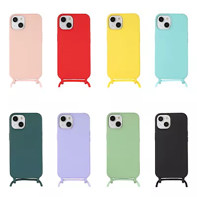 Cross Body Strap Case Neck Lanyard For IPhone 15 Plus 14 13 12 Pro Max 11 XR SE • £5.27