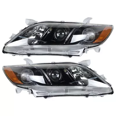 Labwork Right+Left Headlight For 2007-2009 Toyota Camry Projector Assembly Black • $58.28