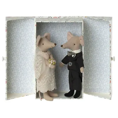 Maileg Wedding Mice Couple Box  Adorable Collectible Celebrating Love • $99