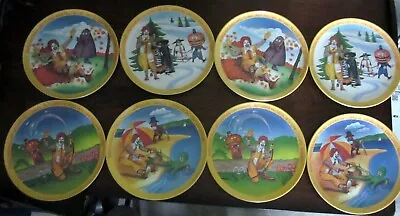 Lot Of 8 Ronald McDonald 4 Seasons Melamine 10” Lexington Plates Vintage 1977 • $50