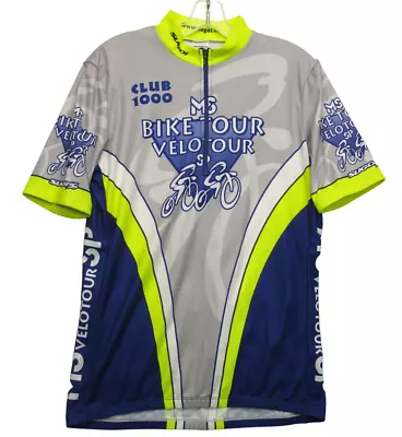 Sugoi Club 100 MS Tour Team Racing Cycling Bike Jersey Men Large L • $14.30