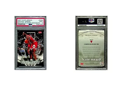 PSA 9 MICHAEL JORDAN 2007 FLEER JORDAN Card #PH25 BOX SET - PLAYOFF HIGHLIGHTS • $5