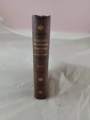 Ellicott's New Testament Commentary Vol I St. Matthew  • $49.99