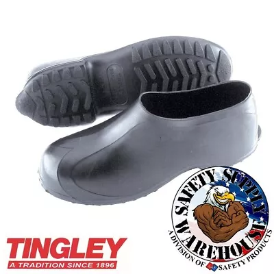 TINGLEY 1300 WEATHER-TUFF STRETCH RUBBER WATERPROOF OVERSHOES Size SM (6.5-8) • $21.95
