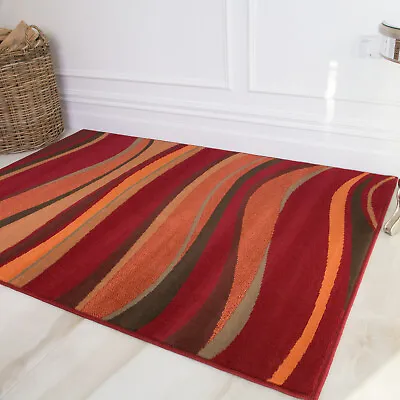 Affordable Modern Living Room Rugs Durable Thin Easy Clean Trendy Cheap Area Rug • £10.32