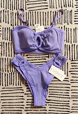 NEW L*SPACE Women's Bikini Set Maya Top And Anna Bitsy Bottom S SMALL Wisteria • $85