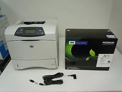 HP Laserjet 4250DN Laser Printer +New Compatible 42X Toner *Duplexer USB Network • $415