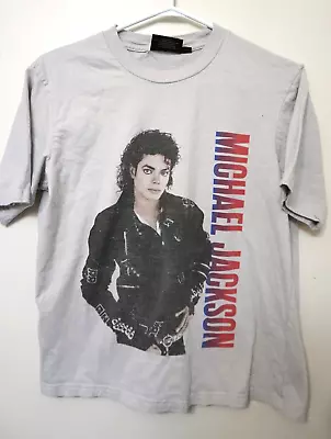 Michael Jackson 1988 Bad Tour T Shirt Size Small Double Sided • $23.95