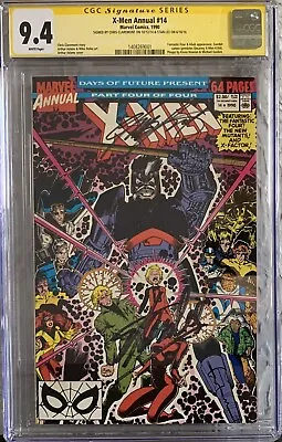 $479.90 • Buy X-men Annual #14 Cgc 9.4 Nm 1990 Signed By Stan Lee & Chris Claremont Marvel
