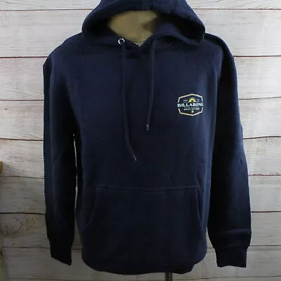 New Billabong Hoodie Men's Double Sided Logo Pullover Pocket Navy L • $29.99