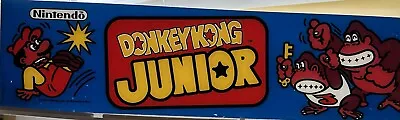 Vintage Arcade Video Game Original Nintendo Marquee Header “Donkey Kong Jr.” • $64.95