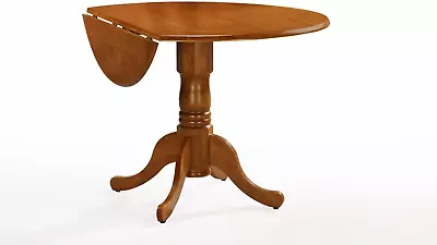 International Concepts 42-Inch Round Dual Drop Leaf Ped Table Oak • $287.83