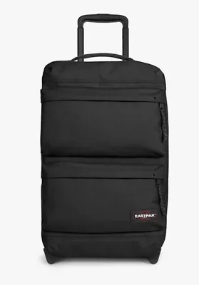 Eastpak Double Tranverz 2-Wheel 51cm Cabin Weekend Case Bag Black New • £120