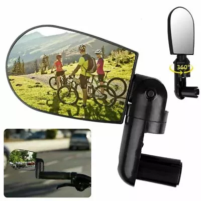 2X Bike Mirror Cycling Rear Mirror Adjustable 360° Rotatable Handlebar Rearview • $9.89