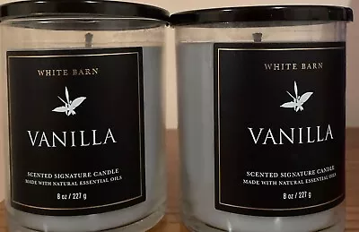 “VANILLA”  Signature Single-wick Candle (8oz) X 2. Bath & Body Works • $27.99