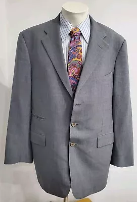 Lauren Ralph Lauren Purple Label Mens Blazer 44 Gray Three Button Wool  • $85