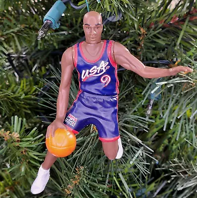 Mitch Richmond USA Dream Team NBA Basketball Xmas Ornament Holiday Vtg Jersey #9 • $14.38