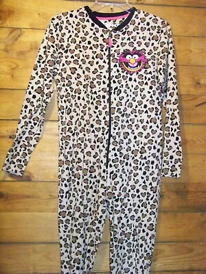 Disney The Muppets Juniors Leopard Print Footie Pajamas Size XS EUC!!! • $8.99