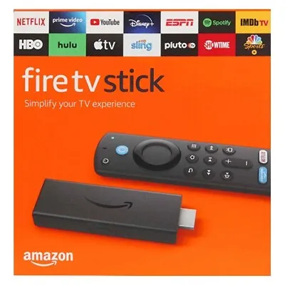 $63.65 • Buy Amazon Fire TV Stick  Full HD 3rd Gen Alexa Voice Remote Media Streamer