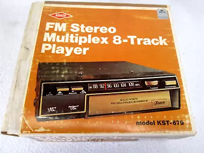 Vintage 1970's Kraco KST-679 8 Track AM/FM Under Dash Car Stereo Radio • $198.99