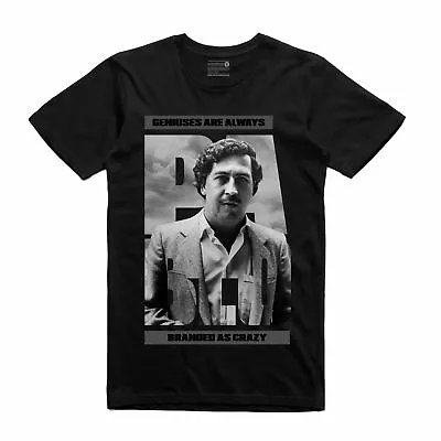 BRAND NEW Streetwear On Demand PABLO ESCOBAR BOLD BLACK Tee Shirt SMALL-3XLARGE • $59.31