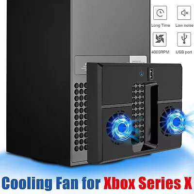 USB Vertical Cooling Fan External Cooler Accessories For Xbox Series X Console • £12.59