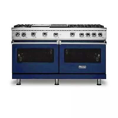 Viking 5 Series VGR5606GQSBLP 60  Slate Blue Gas And LP Freestanding Range 2022 • $10799.10