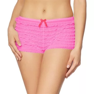 Women S Lace Mesh Ruffled Pumpkin Shorts Pants Bloomers Safety Under Pants • £8.26